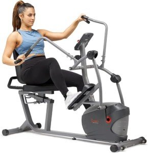Sunny Health & Fitness Interactive Recumbent Elliptical