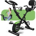 Caromix 4-in-1 Foldable Magnetic Exercise Bike