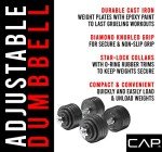 Adjustable 52.5-Pound Dumbbell Set by CAP Barbell
