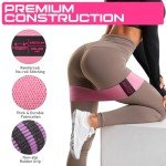 Fabric Resistance Bands for Working Out - Exercise Bands for Women and Men, Booty Bands for Legs and Butt, Yoga, Pilates, Rehab, Fitness and Home Workout
