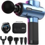 RENPHO Massage Gun Deep Tissue Muscle Percussion Massage Gun, Christmas Gifts, FSA and HSA Eligible Powerful Portable Back Massager Gun for Athletes, Handheld Back Massagers, Carry Case, Active