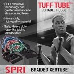 SPRI Braided Xertube Resistance Bands for Home Workouts