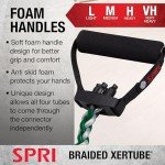 SPRI Braided Xertube Resistance Bands for Home Workouts