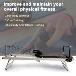 Foldable Pilates Reformer for Home and Gym Use