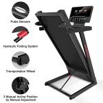 RUNOW Folding Treadmill with Manual Incline System