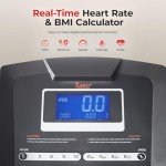 Sunny Health Smart Treadmill with Auto Incline