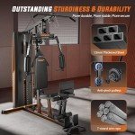 154LBS Home Gym with Multi-Exercise Cable Machine