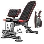Foldable Adjustable Weight Bench for Home Gym