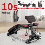 Foldable Adjustable Weight Bench for Home Gym