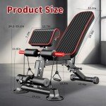 Foldable Adjustable Weight Bench for Home Gym