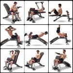 Foldable Adjustable Weight Bench for Home Gym