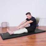 Prosource Fit Tri-Fold Exercise Mat - Black 6' x 2