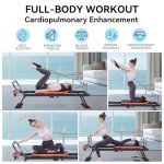 Foldable Pilates Reformer for Home and Gym Use