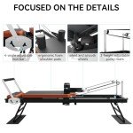 Foldable Pilates Reformer for Home and Gym Use