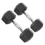 CAP Barbell 50lb Coated Hex Dumbbells Set