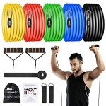 12-Piece Resistance Bands Set for Home Workouts