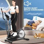 YOUNGFIT Foldable Elliptical Machine with LCD Monitor