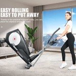 YOUNGFIT Foldable Elliptical Machine with LCD Monitor
