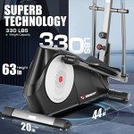 YOUNGFIT Foldable Elliptical Machine with LCD Monitor