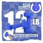 Yes4All 12lbs Non-Slip Neoprene Dumbbell Set