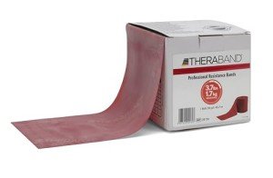 THERABAND 50 Yard Resistance Band Roll - Medium Red