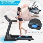 GYMAX Foldable Treadmill with Heart Rate Monitor