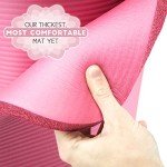 Crown Sporting Goods Ultra-Thick 1" Yoga Mat (Pink)