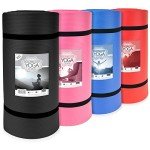 Crown Sporting Goods Ultra-Thick 1" Yoga Mat (Pink)