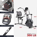 Sunny Health & Fitness Elite Recumbent Cross Trainer