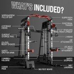 Mikolo 2200lbs Smith Machine with Cable System