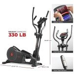 Sunny Health & Fitness Smart Elliptical Trainer