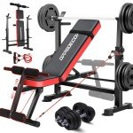6-in-1 Adjustable Weight Bench with Squat Rack