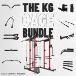 Mikolo Power Cage with Cable Crossover & Weight Set