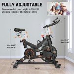WENOKER Silent Magnetic Resistance Indoor Exercise Bike