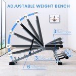 Adjustable Weight Bench for Home Gym Workouts