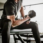 20 lb Cast Iron Hex Dumbbell Weights Pair