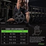 Trideer Men's Padded Workout Gloves with Grip