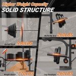 Adjustable 6-in-1 Weight Bench for Home Gym