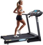 Folding Treadmill with Auto Incline and LCD Display