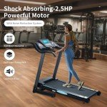 Folding Treadmill with Auto Incline and LCD Display