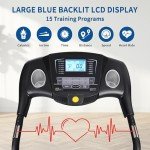 Folding Treadmill with Auto Incline and LCD Display