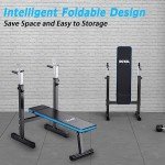 Adjustable Weight Bench with Barbell Rack