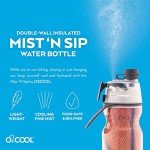 O2COOL 20oz Mist N' Sip Water Bottle