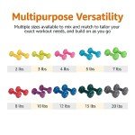 Purple 10 Pound Vinyl Dumbbell Set of 2