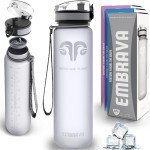 Embrava 1000ml Sport Water Bottle - Leakproof, BPA-Free