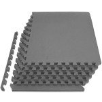 ProsourceFit Extra Thick Grey Exercise Mat