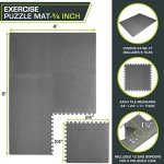ProsourceFit Extra Thick Grey Exercise Mat