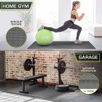 ProsourceFit Extra Thick Grey Exercise Mat