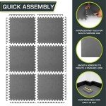 ProsourceFit Extra Thick Grey Exercise Mat