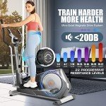 Youngfit Foldable Elliptical Machine with LCD Monitor